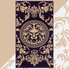 Tmachry Ethel Leo towel Violet, 67x130 cm, 100% cotton, 420g/m2