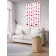 Decorative panel with photo printing "Girland from hearts", vertical, size 100x150 cm