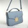 Women's bag on the valve, Textura, small size, blue color