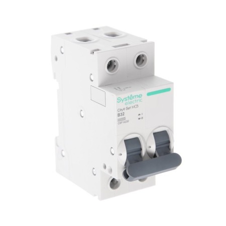 The circuit breaker SE CITY9 SET, B, 32 A, 2P, 4.5 KA, 230 V
