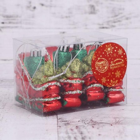 Christmas tree decoration "Sani with a Christmas tree" 6.5x5 cm (set 4 pcs)-1