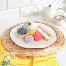Serving napkin for a table d 35 x 1 cm, water hycinth