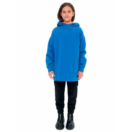 Sweatshirt for girls, height 164 cm, blue color-7