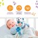 Stretching - spiral with toys arc on a stroller / crib for babies 0+ "Bear", blue color, crumb I 259367