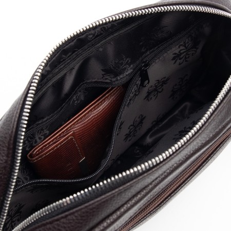 Women's bag over the shoulder Textura, small size, brown color-7