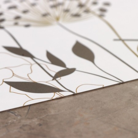Serving napkin on the table "Garden", 43 × 28 cm, white color-3
