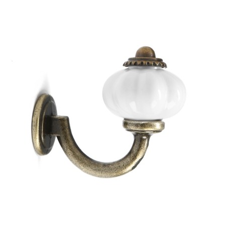Furniture hook Cappio Camellia, one -rod, bronze-1
