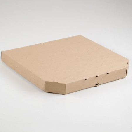 Pizza box, brown, 42 x 42 x 4.5 cm
