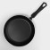 Consul pan, d = 22 cm, glass cover, anti -stick coating, black color