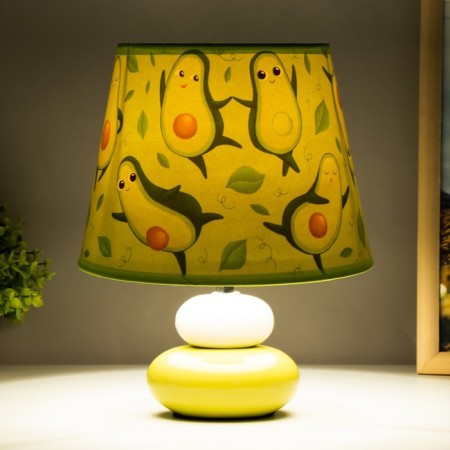 Avakado table lamp E14 15W white-green Risalux-2