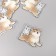 Decor for the work of acrylic bilateral "Dog with kitten" 4x5x0.4 cm