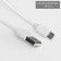 The nightlight "Mishka manki waves its paw" LED 6000K USB AKB white 11x9x11cm Risalux