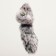 Mouse made of natural rabbit fur, 6 cm, mix of flowers