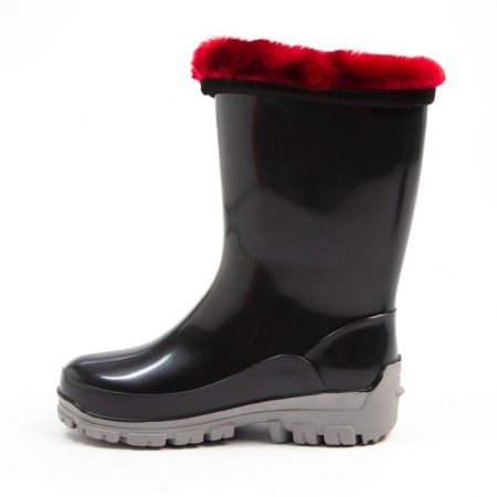 Children's boots insulated, size 29, black color/claim. Mix Mix, PVC-1