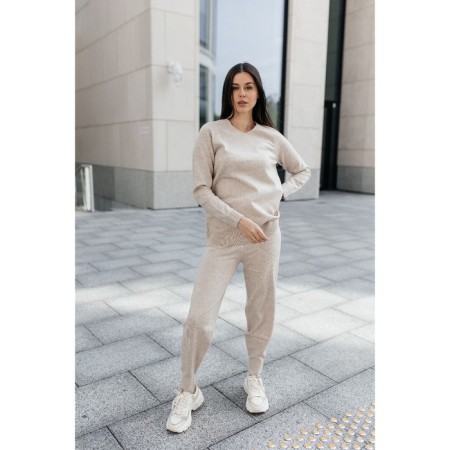 Female ISee suit, size 52, beige color-4