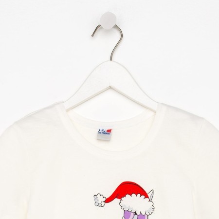 Children's T -shirt, milk/llama, height 116 cm-5