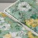Casket for needlework "Green Flower Polyanka" 19x26x14.5 cm