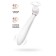 Vibrator with vacuum stimulation Flovetta Jasmine, 23 cm, silicone, white color