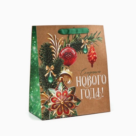 Craft vertical “Fairytale New Year” package, Ml 23 x 27 x 11.5 cm, New Year-1