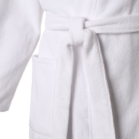 Terry robe economy and I am female, size 42-44 is white, 100% cotton with AIRO, 320 g/m2-3