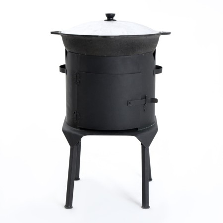 Bake under a cauldron 12 l, with a door and removable legs-1