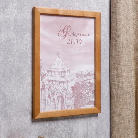 Фоторамка сосна с24 дуб 21х30 см (пластиковый экран)-1