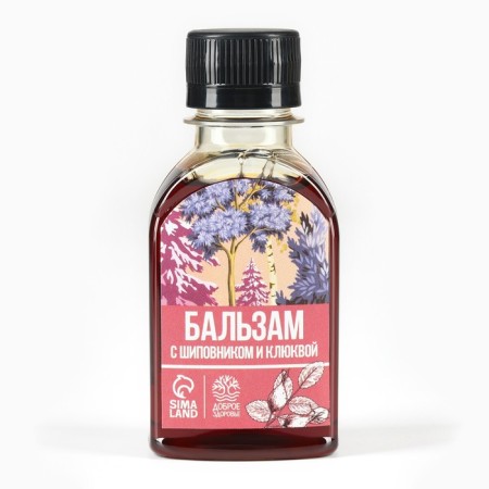 Balm is non -alcoholic, rose hips and cranberries, 100 ml.