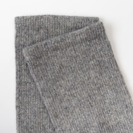 Women's stockings from Mongolian wool without drawing, gray color, size 23-25-1