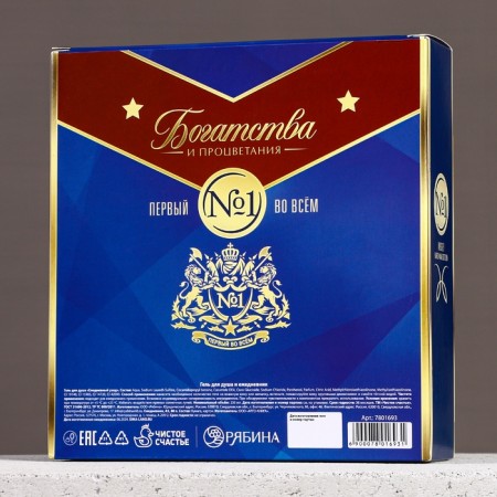 Gift set of cosmetics "Wealth and prosperity", shower gel 250 ml and diary, Hard Line-8