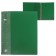 Folder on 4 rings A4, Calligrata, 25 mm, 700 μm, inner pocket, pocket for a spine, green