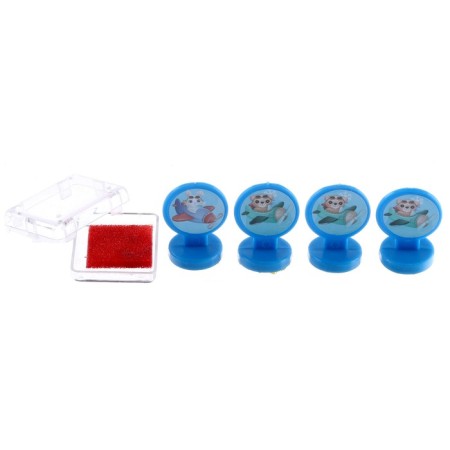 Printing color "animals", set 4 pcs., Stamping pillow-2