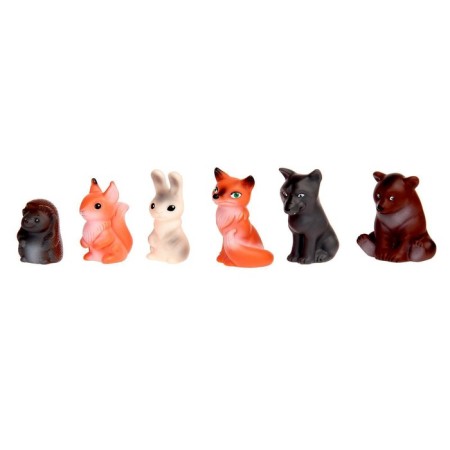 A set of rubber toys "Forest animals"