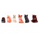 A set of rubber toys "Forest animals"