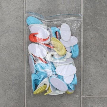 Self -adhesive hook "oval", color mix-2