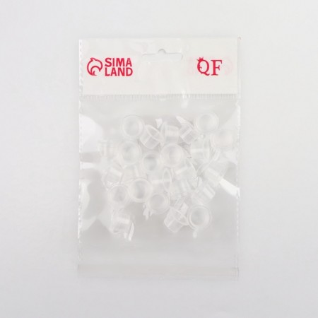 Paint caps, d = 14 mm, set - 25 pcs, transparent color-3