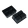 Cassette for seedlings, for 4 cells, 180 ml, plastic, black, 18 × 13 × 6 cm, in the set 10 cassettes, GreenGo