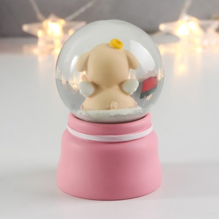 Souvenir Polystone Water Ball Light "Pigging with Wings" MIX D = 4.5 cm 7x4.5x4.5 cm-4