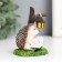 Polystone souvenir "Hedgehog under the flashlight - reading" 7.4x5.6x4.6 cm
