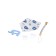 Gift set, 5 items "Elephant" blue, I crush me