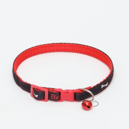 Roger "Jeans" polyester with a bell, 34 x 1 cm, black and red-1