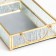 Standing interior glass with a “rectangle. Cora mirror” with handles 25.5x14x5 cm