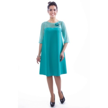 Women's dress, size 42, green color