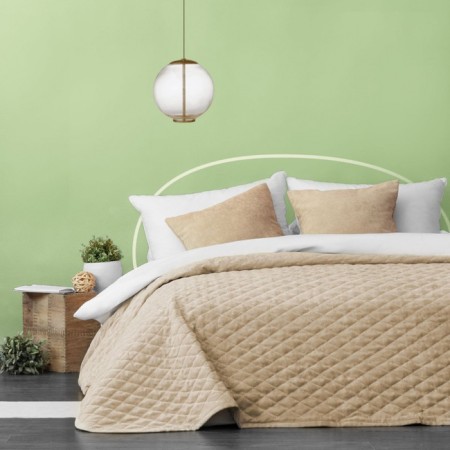 Cover with pillowcases "Tina", size 230x250 cm, beige color