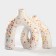 Vase for flowers ceramic "Scandinavia", 25.4 × 21 cm, neck D = 3.8 cm, white color