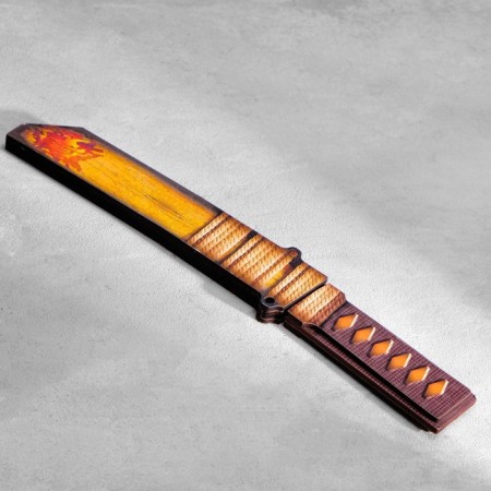 Wooden souvenir "Tanto knife", in a scabbard, orange-6