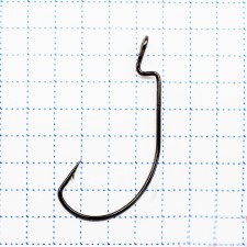 Крючок KOI WIDE RANGE WORM, размер 2 INT, цвет BN, офсетный 10 шт.