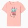 Female home set (T -shirt, trousers), pink color, size 50