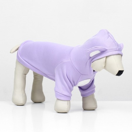 Sweater with a hood "Bear", fleece, size M (DS 25, Osh 28, OG 40 cm), purple-3