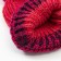 Minaku hat knitted with pompom and gateway, pink color, size 52-54