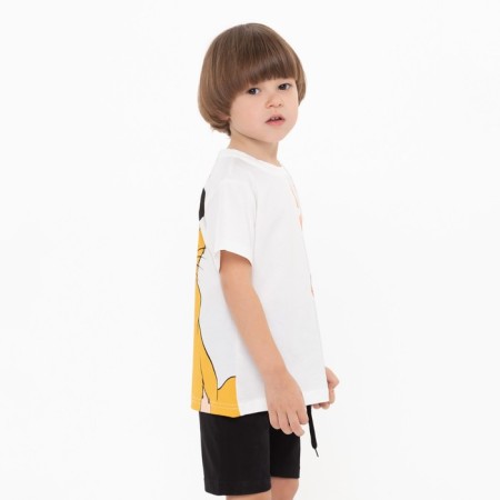 Children's T-shirt Simba, white color, height 92-98 cm (2-3 years)-4